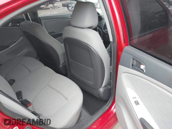 2013 Hyundai Accent GLS with VIN KMHCU4AE7DU461600, listed as a IAAI auction lot 42019159 with 53,452 mi miles. Bid and sale history available at carsss.com. Image 8.