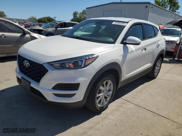 2019 Hyundai Tucson SE with VIN KM8J23A45KU028188, listed as a Copart auction lot 50384585 with 35,383 mi miles and Salvage Title. Bid and sale history available at carsss.com. Image 1.