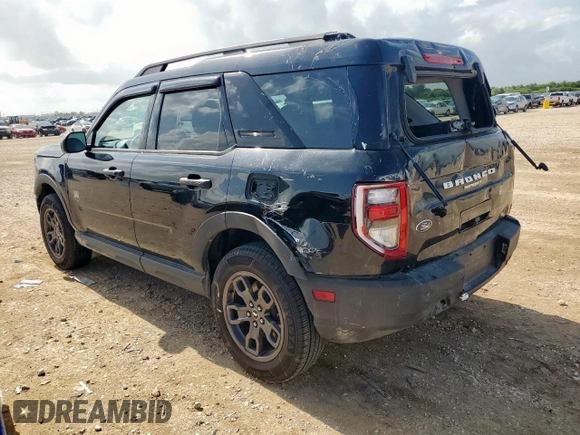 2021 Ford Bronco Sport Big Bend with VIN 3FMCR9B6XMRA88985, listed as a Copart auction lot 61569295 with 50,999 mi miles and Salvage title. Bid and sale history available at DreamBid. Image 2.