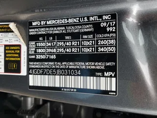 2018 Mercedes-Benz GLS with VIN 4JGDF7DE5JB031034, listed as a Copart auction lot 47099045 with 108,826 mi miles and Salvage Title. Bid and sale history available at carsss.com. Image 13.