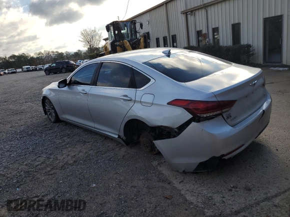 2017 Genesis G80 3.8L with VIN KMHGN4JEXHU171310, listed as a Copart auction lot 78077224 with 124,831 mi miles and Clean Title. Bid and sale history available at DreamBid. Image 2.