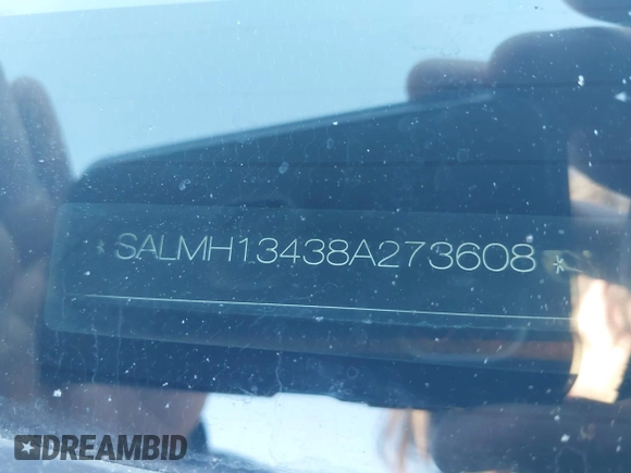 2008 Land Rover Range Rover with VIN SALMH13438A273608, listed as a IAAI auction lot 40869106 with 189,602 mi miles and . Bid and sale history available at DreamBid. Image 9.