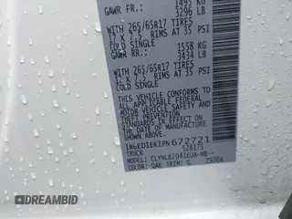 2023 Nissan Frontier Pro-4X z VIN 1N6ED1EK1PN672721, wystawiony jako IAAI lot #41782878 z przebiegiem 3 246 mil mil oraz . Historia ofert i sprzedaży dostępna na DreamBid. Obrazek 9.
