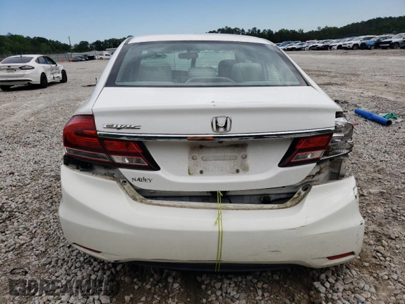 2015 Honda Civic EX z VIN 19XFB2F80FE104064, wystawiony jako Copart lot #55787925 z przebiegiem 46 166 mil mil oraz Szkoda całkowita • Salvage title. Historia ofert i sprzedaży dostępna na DreamBid. Obrazek 6.