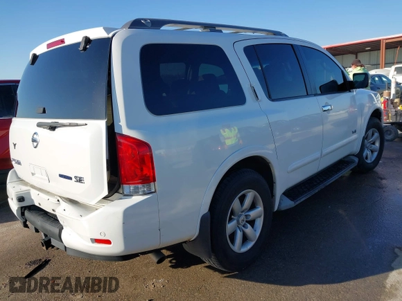 2009 Nissan Armada SE z VIN 5N1BA08D99N604316, wystawiony jako IAAI lot #41749094 z przebiegiem 326 455 mil mil oraz . Historia ofert i sprzedaży dostępna na DreamBid. Obrazek 4.