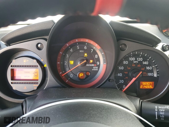 2016 Nissan 370Z z VIN JN1AZ4EH2GM935381, wystawiony jako Copart lot #83220624 z przebiegiem 56 907 mil mil oraz Szkoda całkowita • Salvage title. Historia ofert i sprzedaży dostępna na DreamBid. Obrazek 9.