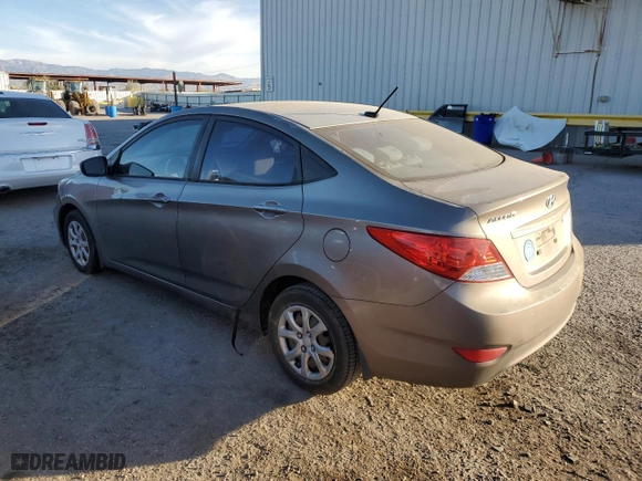 2013 Hyundai Accent GLS with VIN KMHCT4AEXDU559457, listed as a Copart auction lot 85445574 with 172,401 mi miles and Salvage Title. Bid and sale history available at carsss.com. Image 2.