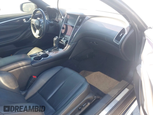 2017 Infiniti Q60 Red Sport 400 with VIN JN1FV7EL6HM700944, listed as a IAAI auction lot 41764147 with 157,211 mi miles and . Bid and sale history available at carsss.com. Image 5.