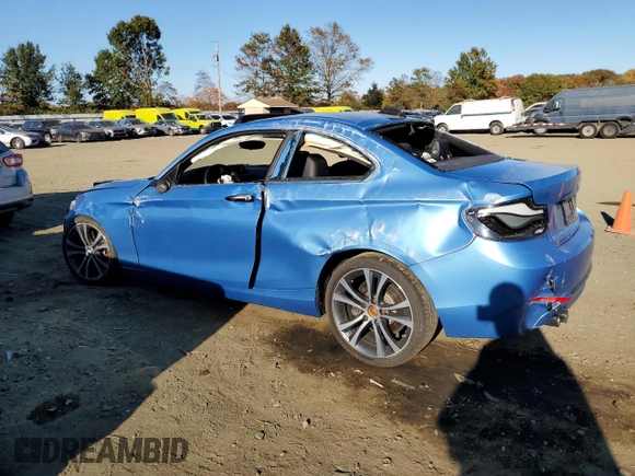 2018 BMW 2 Series 230i with VIN WBA2J1C58JVD09061, listed as a Copart auction lot 76469104 with 49,687 mi miles and Salvage Title. Bid and sale history available at carsss.com. Image 2.
