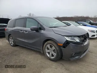 2020 Honda Odyssey EX-L with VIN 5FNRL6H75LB068609, listed as a Copart auction lot 52558295 with 59,841 mi miles and Salvage Title. Bid and sale history available at carsss.com. Image 4.