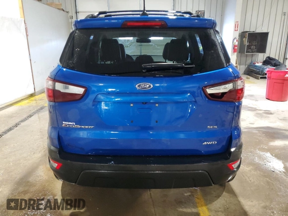 2018 Ford EcoSport SES z VIN MAJ6P1CL6JC189860, wystawiony jako Copart lot #44791845 z przebiegiem 92 069 mil mil oraz Szkoda całkowita • Salvage title. Historia ofert i sprzedaży dostępna na DreamBid. Obrazek 6.