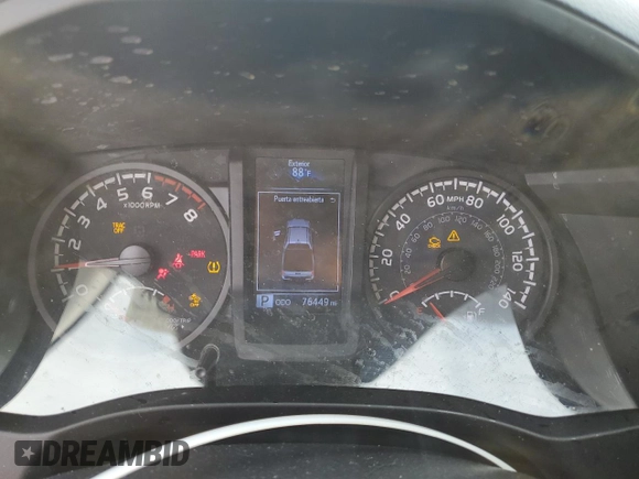 2020 Toyota Tacoma SR5 with VIN 3TMCZ5AN0LM299243, listed as a Copart auction lot 58818825 with 76,449 mi miles and Salvage title. Bid and sale history available at DreamBid. Image 9.