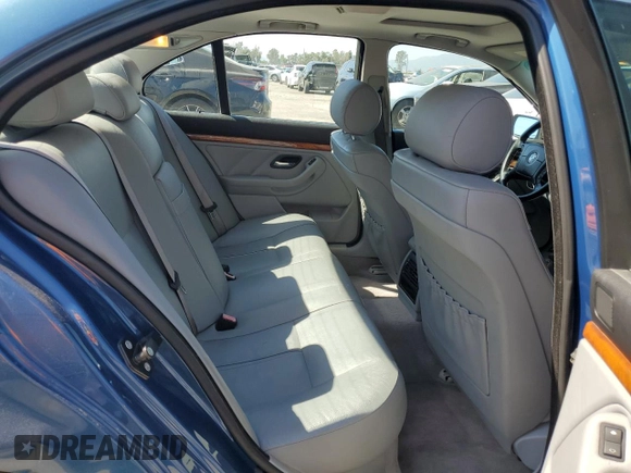 2001 BMW 5 Series 525iA with VIN WBADT43431GF55113, listed as a Copart auction lot 52615965 with 151,416 mi miles and Salvage Title. Bid and sale history available at carsss.com. Image 10.