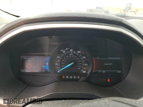 2020 Ford Edge SEL with VIN 2FMPK3J90LBA30735, listed as a Copart auction lot 55888775 with 88,750 mi miles and Salvage title. Bid and sale history available at DreamBid. Image 9.