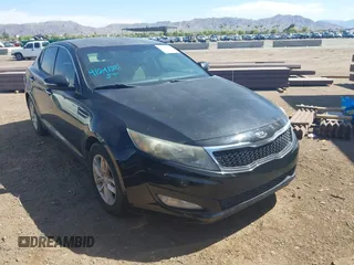 2012 Kia Optima LX with VIN 5XXGM4A75CG053902, listed as a IAAI auction lot 42118577 with 188,465 mi miles and . Bid and sale history available at carsss.com. Image 1.