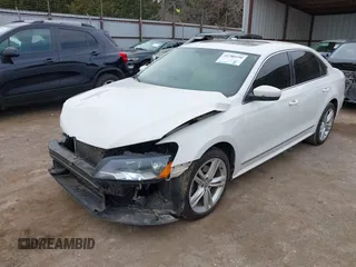 2013 Volkswagen Passat TDI SEL Premium with VIN 1VWCN7A3XDC118087, listed as a IAAI auction lot 41780198 with 305,872 mi miles. Bid and sale history available at carsss.com. Image 2.