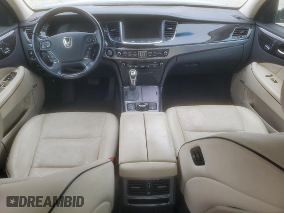 2014 Hyundai Equus Ultimate with VIN KMHGH4JH3EU076035, listed as a Copart auction lot 46129025 with 41,083 mi miles and Salvage title. Bid and sale history available at DreamBid. Image 8.