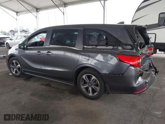 2019 Honda Odyssey Touring z VIN 5FNRL6H88KB037149, wystawiony jako IAAI lot #42356871 z przebiegiem 64 549 mil mil oraz . Historia ofert i sprzedaży dostępna na DreamBid. Obrazek 3.