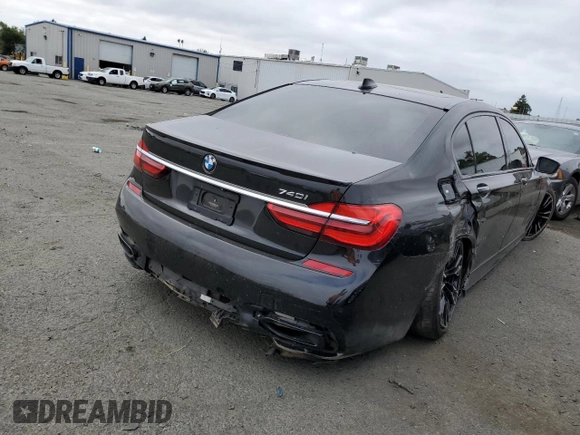 2017 BMW 7 Series 740i with VIN WBA7E2C56HG739456, listed as a Copart auction lot 64728303 with Not Provided miles and . Bid and sale history available at DreamBid. Image 3.
