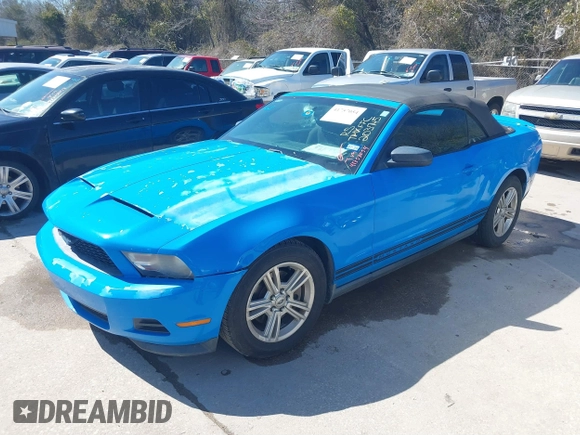 2012 Ford Mustang V6 with VIN 1ZVBP8EM7C5203745, listed as a IAAI auction lot 41757054 with 236,890 mi miles and . Bid and sale history available at DreamBid. Image 2.