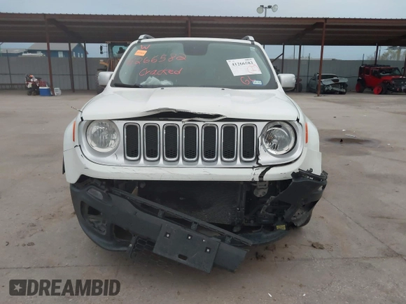 2017 Jeep Renegade Limited with VIN ZACCJADB5HPE83227, listed as a IAAI auction lot 41266582 with 150,404 mi miles and . Bid and sale history available at DreamBid. Image 13.