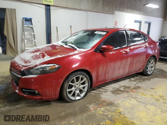 2013 Dodge Dart SXT with VIN 1C3CDFBA5DD286909, listed as a Copart auction lot 45681625 with 164,097 mi miles and Clean Title. Bid and sale history available at carsss.com. Image 1.