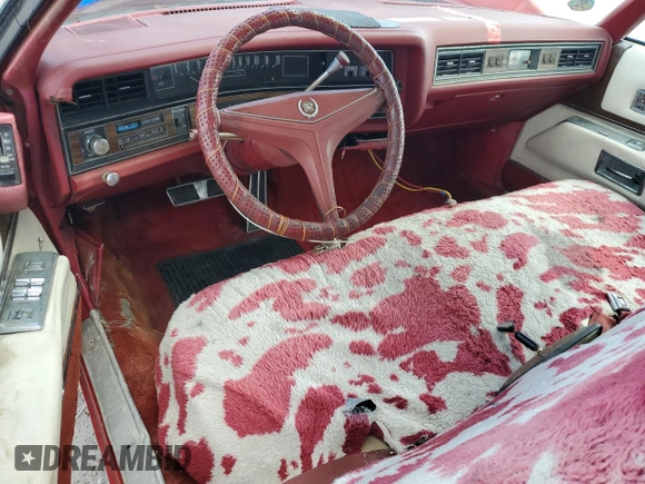 1973 Cadillac Eldorado z VIN 6L67S30429866, wystawiony jako Copart lot #87187334 z przebiegiem 94 585 mil mil oraz Szkoda całkowita • Salvage title. Historia ofert i sprzedaży dostępna na DreamBid. Obrazek 8.