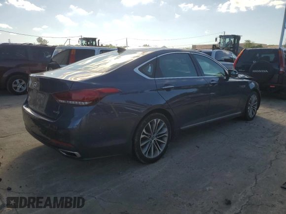 2015 Hyundai Genesis 3.8L with VIN KMHGN4JEXFU086299, listed as a Copart auction lot 54777294 with 78,548 mi miles and Salvage Title. Bid and sale history available at carsss.com. Image 3.
