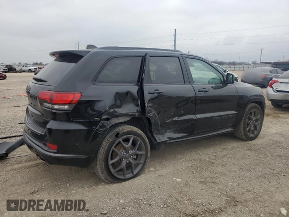 2020 Jeep Grand Cherokee Limited with VIN 1C4RJEBG2LC430112, listed as a Copart auction lot 44258385 with 95,287 mi miles and Salvage Title. Bid and sale history available at carsss.com. Image 3.