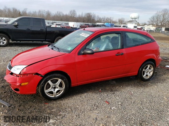 2007 Ford Focus S with VIN 1FAFP31N67W268937, listed as a Copart auction lot 43875925 with 141,786 mi miles and Salvage Title. Bid and sale history available at DreamBid. Image 1.