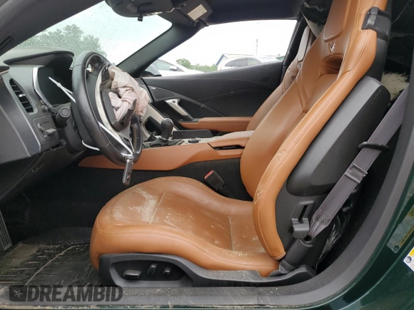 2014 Chevrolet Corvette 2LT with VIN 1G1YC2D7XE5127466, listed as a Copart auction lot 61139044 with 14,515 mi miles and Salvage Title. Bid and sale history available at carsss.com. Image 7.