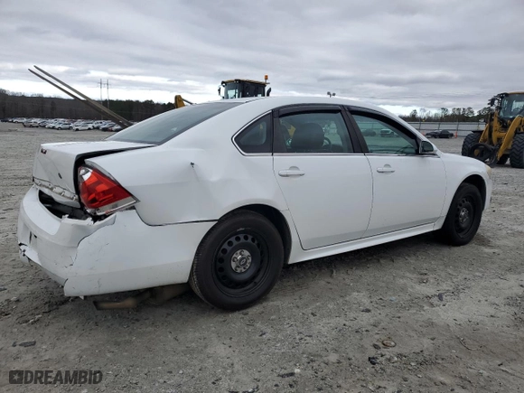 2014 Chevrolet Impala Limited Police Police with VIN 2G1WD5E34E1137901, listed as a Copart auction lot 41443825 with NaN miles and Non Repairable. Bid and sale history available at carsss.com. Image 3.
