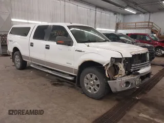 2012 Ford F-150 XL with VIN 1FTFW1ET0CKD43384, listed as a IAAI auction lot 41383011 with 203,113 mi miles. Bid and sale history available at carsss.com. Image 1.