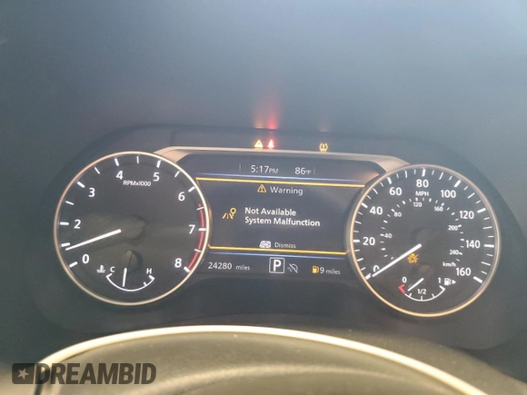 2024 Nissan Sentra SV with VIN 3N1AB8CVXRY347880, listed as a Copart auction lot 63448365 with 24,280 mi miles and Clean title. Bid and sale history available at DreamBid. Image 9.