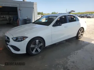 2025 Mercedes-Benz C 300 with VIN W1KAF4GB9SR247796, listed as a Copart auction lot 56243575 with 7,366 mi miles and Clean title. Bid and sale history available at DreamBid. Image 1.