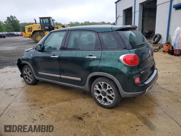 2014 FIAT 500L Trekking with VIN ZFBCFADH3EZ011436, listed as a Copart auction lot 60106865 with 43,232 mi miles and Salvage title. Bid and sale history available at DreamBid. Image 2.