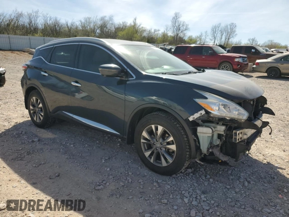 2017 Nissan Murano SL with VIN 5N1AZ2MG5HN120674, listed as a Copart auction lot 50034015 with 83,393 mi miles and Salvage Title. Bid and sale history available at DreamBid. Image 4.