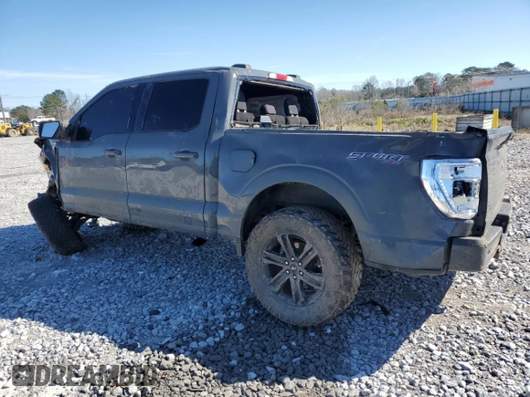 2021 Ford F-150 XL with VIN 1FTFW1E51MKE33839, listed as a Copart auction lot 46331105 with Not Provided miles and Salvage Title. Bid and sale history available at carsss.com. Image 2.