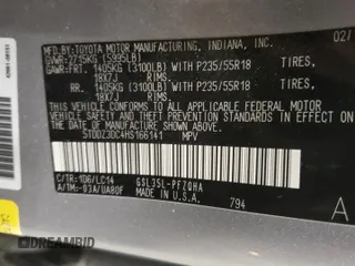 2017 Toyota Sienna XLE with VIN 5TDDZ3DC4HS166141, listed as a Copart auction lot 64357715 with 124,184 mi miles and Salvage title. Bid and sale history available at DreamBid. Image 14.