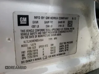 2022 Chevrolet Trax LS with VIN KL7CJNSM2NB544564, listed as a Copart auction lot 48113905 with 75,375 mi miles and Non Repairable. Bid and sale history available at carsss.com. Image 14.