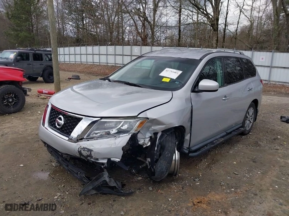 2013 Nissan Pathfinder Platinum with VIN 5N1AR2MN9DC689838, listed as a IAAI auction lot 41733483 with 118,502 mi miles. Bid and sale history available at carsss.com. Image 6.