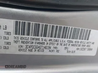 2016 Dodge Journey Crossroad with VIN 3C4PDCGG4GT146194, listed as a IAAI auction lot 42144254 with 92,345 mi miles and . Bid and sale history available at DreamBid. Image 9.