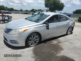 2012 Hyundai Azera with VIN KMHFG4JG4CA185379, listed as a Copart auction lot 60701785 with 125,873 mi miles and Salvage title. Bid and sale history available at DreamBid. Image 1.