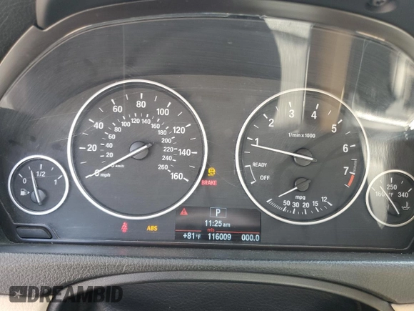 2013 BMW 3 Series 320i with VIN WBA3B1C53DF461746, listed as a Copart auction lot 55137725 with 116,009 mi miles and Clean Title. Bid and sale history available at carsss.com. Image 9.