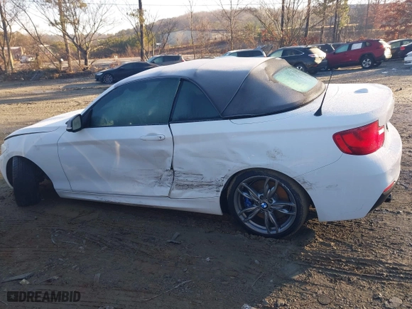 2015 BMW 2 Series M235i with VIN WBA1M1C5XFV393732, listed as a IAAI auction lot 41446007 with 187,781 mi miles. Bid and sale history available at carsss.com. Image 14.