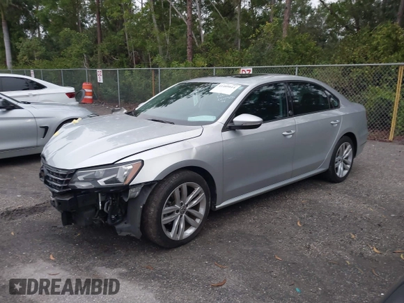 2019 Volkswagen Passat 2.0T Wolfsburg Edition with VIN 1VWLA7A3XKC007385, listed as a IAAI auction lot 41409014 with 36,208 mi miles. Bid and sale history available at carsss.com. Image 2.