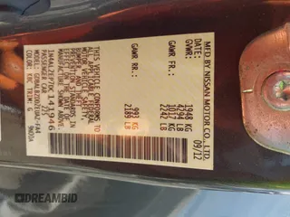 2013 Nissan Altima S with VIN 1N4AL2EP7DC141946, listed as a IAAI auction lot 41853798 with 63,763 mi miles and . Bid and sale history available at DreamBid. Image 9.