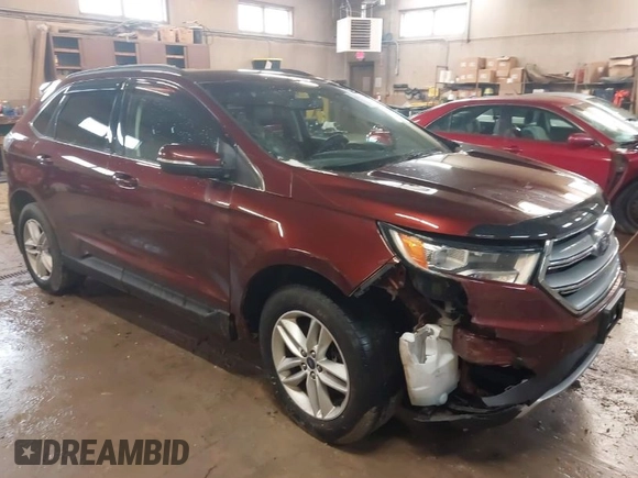 2015 Ford Edge SEL with VIN 2FMTK4J94FBB32919, listed as a IAAI auction lot 41929526 with 78,213 mi miles. Bid and sale history available at carsss.com. Image 1.