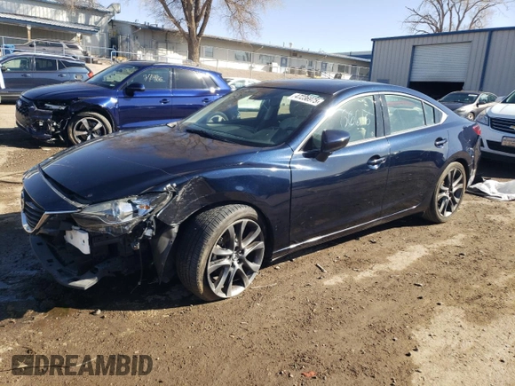 2015 Mazda 6 i Grand Touring with VIN JM1GJ1W58F1197555, listed as a Copart auction lot 47236975 with 66,616 mi miles and Salvage Title. Bid and sale history available at carsss.com. Image 1.