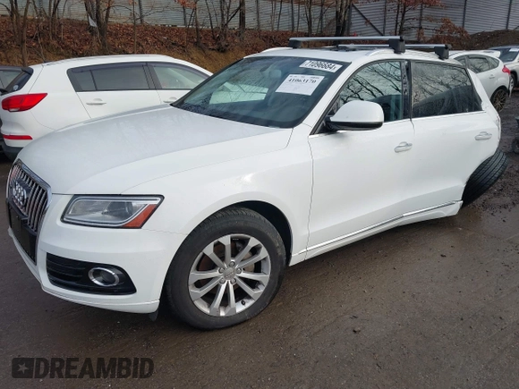 2017 Audi Q5 Premium with VIN WA1C2AFP3HA024746, listed as a IAAI auction lot 41063170 with 96,815 mi miles. Bid and sale history available at carsss.com. Image 14.